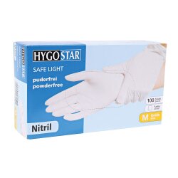 Nitrilhandschuhe Weiß puderfrei Safe Light Gr. S...