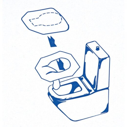 Toilettensitzabdeckungen aus Papier 20x125 Stück Weiss
