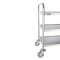 Abräumwagen Edelstahl Vogue 3 Etagen mit Bremse 85,5 x 81 x 45,5 cm