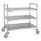Abräumwagen Edelstahl Vogue 3 Etagen mit Bremse 93 x 53,5 x 85,5 cm