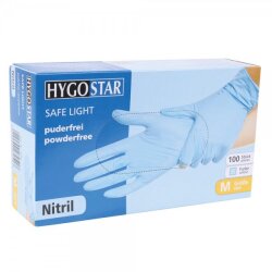 Nitrilhandschuhe Blau puderfrei Safe Light Gr. L 100...