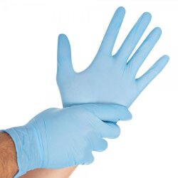 Nitrilhandschuhe Blau puderfrei Safe Light Gr. S 100 Stück
