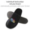 Slipper "Deluxe" 28,5 cm lang Schwarz