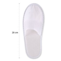 Slipper Light Weiss 28 cm lang 10 Paar