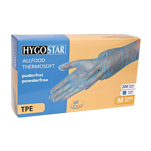 TPE-Handschuhe Allfood Thermosoft 20x100 Stück Blau M
