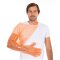 LDPE-Handschuhe Orange Einheitsgröße 120 cm lang 40x50 Stück Softline Extra Long