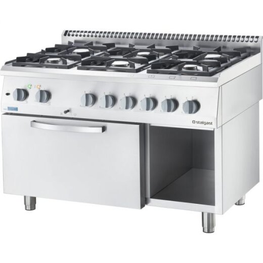 Gasherd ECO 6 Brenner mit Elektro-Umluft-Backofen