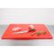 Schneidebrett extra dick mit hoher Dichte 2,5 x 45 x 60 cm Rot