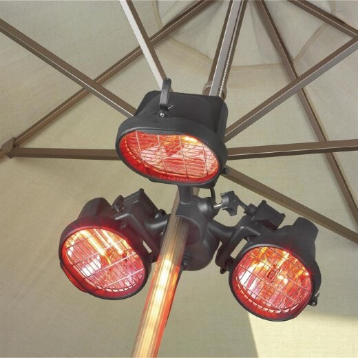 Terrassen Heizstrahler elektrisch für Sonnenschirme Eurom 1500 W
