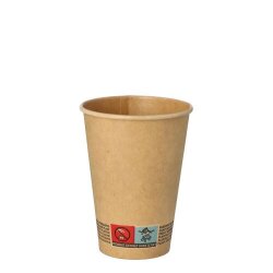 Einwegbecher aus Frischfaser-Karton BIO-beschichtet Braun...