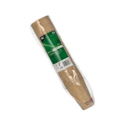 Einwegbecher aus Frischfaser-Karton BIO-beschichtet Braun...