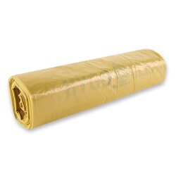 Müllsäcke "Eco" 120 L aus LDPE 70x110 cm Gelb 35 my 10 Rollen à 25 Stück