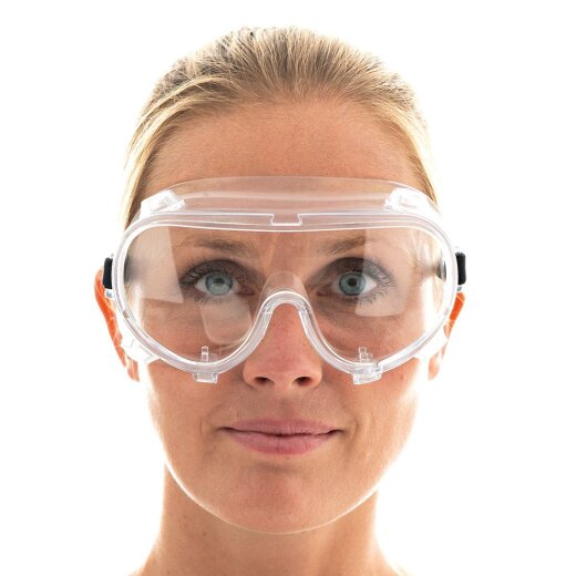 Schutzbrille belüftet aus PVC