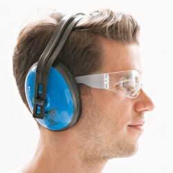 Schutzbrille "Flat" für Gehörschutz