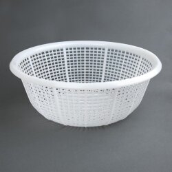 Rundes Abtropfsieb Weiss Ø 38 cm