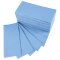 Papierhandtücher 2-lagig V/ZZ-Falzung 25x23 cm Recyclingpapier Blau 3200 Blatt