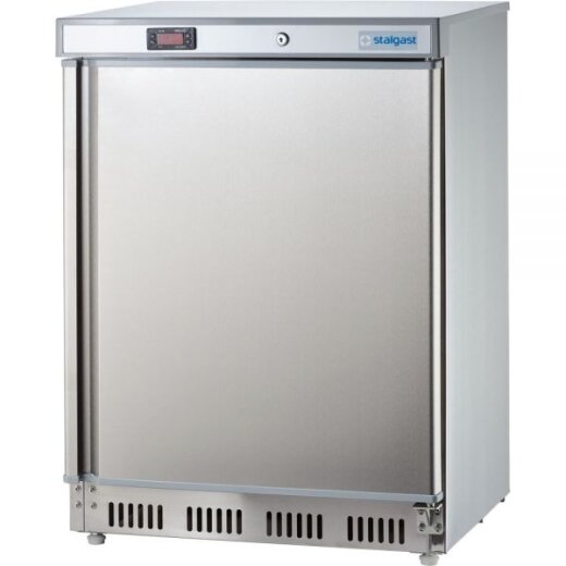 Kleiner Lagertiefkühlschrank 129 L Edelstahl