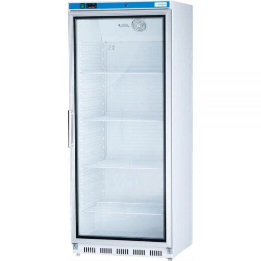 Kühlschrank 620 L Weiß mit Glastür