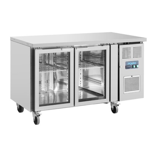 Thekenkühlschrank 205 L 2 Glastüren