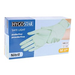 Nitrilhandschuhe Mintgrün puderfrei Safe Light Gr. S...