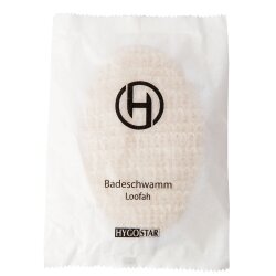 Luffa-Schwamm Weiss einzeln verpackt Verkaufs-Tray 25...