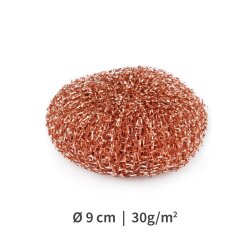 Topfreiniger aus Kupfer antibakteriell Ø 9 cm 30...