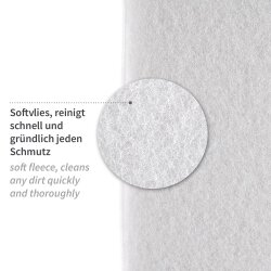 Reinigungspads aus Softvlies 10 Stück Weiß...