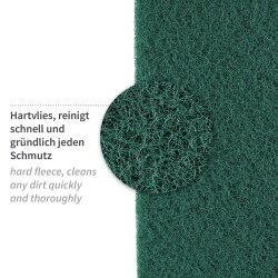 Reinigungspads aus Hartvlies robust und scheuerstark...
