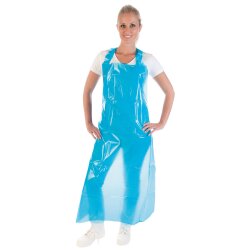 Einwegschürzen 150 my aus EVA Blau 10 Stück