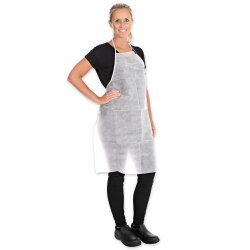 Schürze einweg aus PP 90 cm Weiss