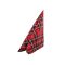 Stoffserviette Rot kariert Polyester Schottenkaro  50 x 50 cm 10 Stück