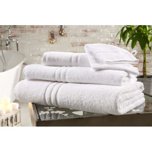 Handtuch/Duschtuch 100% Baumwolle Premium Weiss 70x140 cm  40 Stück