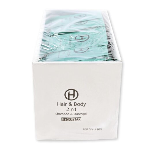 2in1 Shampoo und Duschgel Sachets für Hotels