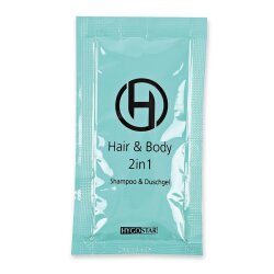 2in1 Shampoo und Duschgel Sachets für Hotels