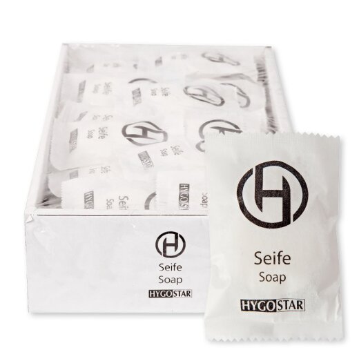 Hotelseife einzeln verpackt Weiss rund Ø 4 cm Schlauchbeutel