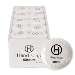 Hotelseife einzeln verpackt Weiss rund Ø 4 cm...