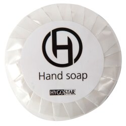 Hotelseife einzeln verpackt Weiss rund Ø 4 cm...