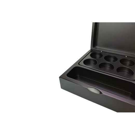 Kaffeekapsel-Box Schwarz Karton 20 Stück