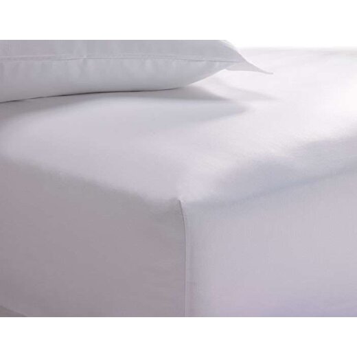 Spannbettlaken Jersey Interlock 100% Baumwolle Weiss 200 gr/m² 90/100-200 cm 24 Stück
