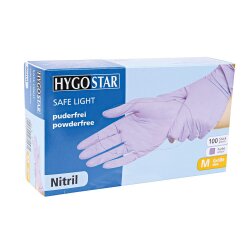 Nitrilhandschuhe Lila puderfrei Safe Light 100 Stück L