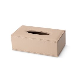 Taschentuchbox SWEEP Kunstleder Beige