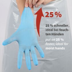 Nitrilhandschuhe Rapid-On, puderfrei, 8/M, 10x100 Stück