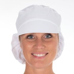 Schildmütze "Air Plus" aus Polycotton Einheitsgröße Weiss 5 x 10 Stück
