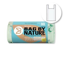 Müllbeutel 30 L aus Maisstärke mit Griff Bio 40 Rollen à 13 Stück