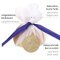 Zitronenserviertuch "Lemon Wrap" aus Baumwolle Weiss-Blau