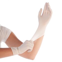 Nitrilhandschuhe Weiss puderfrei Safe Premium S 100 Stück