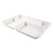 Bio Tablett 4-geteilt aus Zuckerrohr Farbe Weiss 27x37x3,6 cm 8x20 Stück