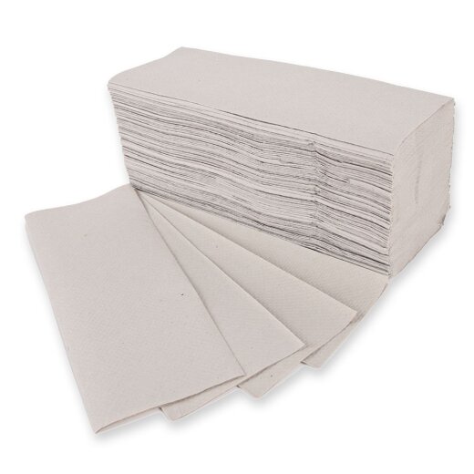Papierhandtücher Eco 1-lagig V/ZZ-Falzung 25x19 cm Recyclingpapier Natur 6000 Blatt