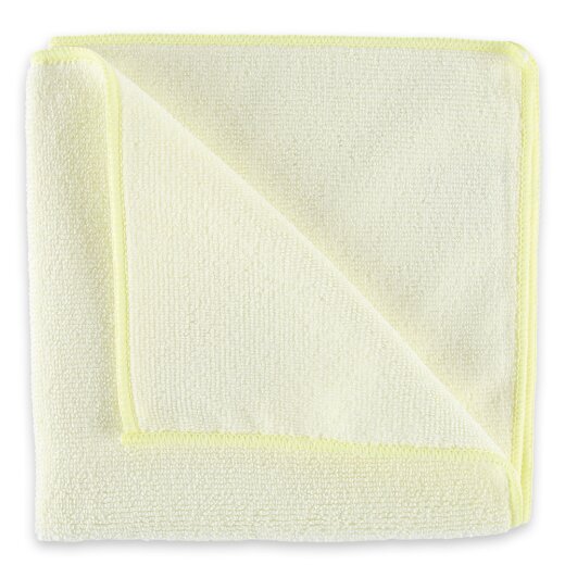 Mikrofasertücher für Flüssigkeiten Premium aus Polyester/Polyamid Gelb 10 Stück