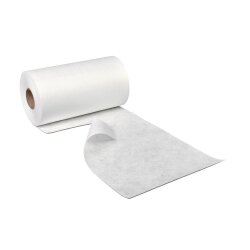 Microfaser-Wischtücher auf Rolle für Glas, Edelstahl und glänzende Oberflächen Weiss 4 Rollen